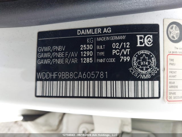 Продажа на аукционе авто 2012 Mercedes-benz E 550 4matic, vin: WDDHF9BB8CA605781, номер лота: 12704843