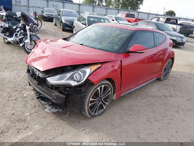2016 Hyundai Veloster Turbo მანქანა იყიდება აუქციონზე, vin: KMHTC6AE4GU251989, აუქციონის ნომერი: 12704849