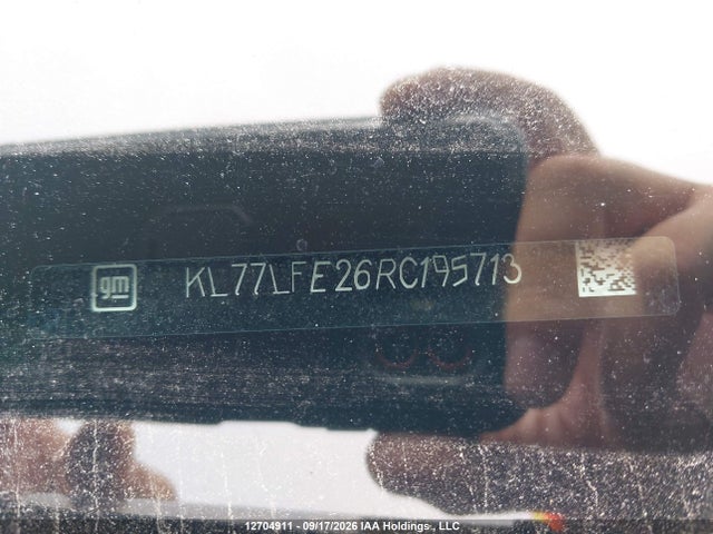 12704911 :رقم المزاد ، KL77LFE26RC195713 vin ، 2024 Chevrolet Trax Ls مزاد بيع