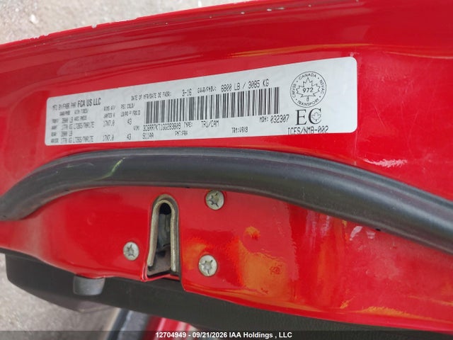 RAM 1500 St 2016 3C6RR7KT1GG283809 Image 9