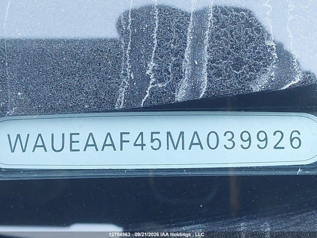 Продаж на аукціоні авто 2021 Audi A4 Premium Plus 45, vin: WAUEAAF45MA039926, номер лоту: 12704963