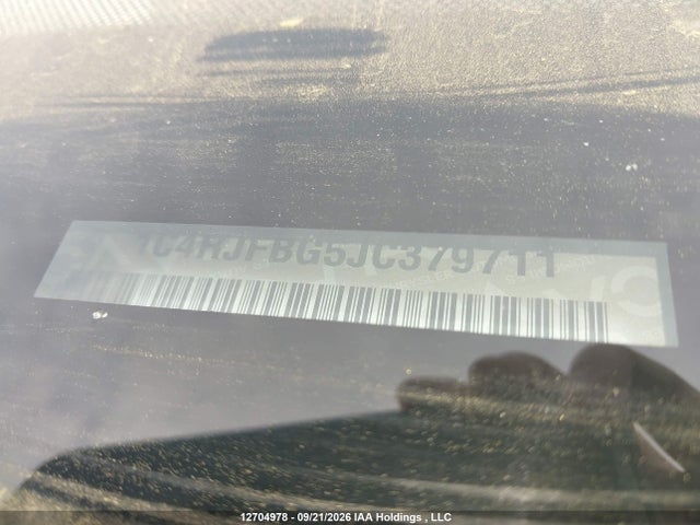 12704978 :رقم المزاد ، 1C4RJFBG5JC379711 vin ، 2018 Jeep Grand Cherokee Limited مزاد بيع