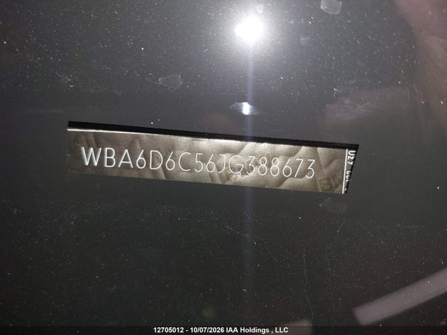 12705012 :رقم المزاد ، WBA6D6C56JG388673 vin ، 2018 Bmw 650 Xi Gran Coupe مزاد بيع