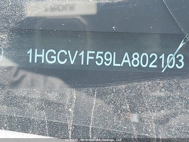 Продаж на аукціоні авто 2020 Honda Accord Exl, vin: 1HGCV1F59LA802103, номер лоту: 12705039