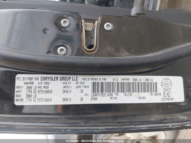 1C6RR7GT9ES114958 RAM 1500 Slt