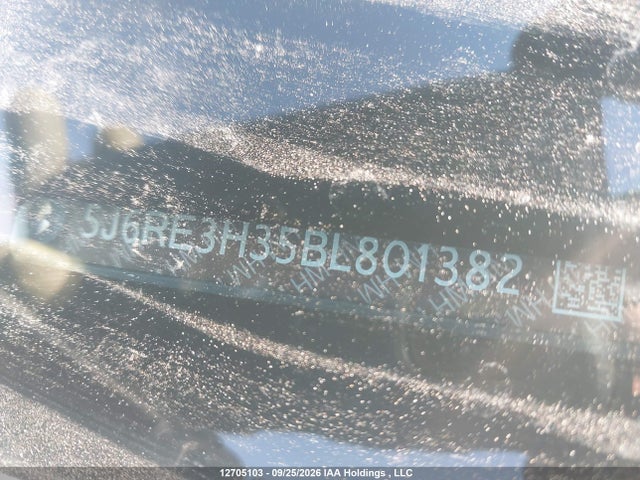 12705103 :رقم المزاد ، 5J6RE3H35BL801382 vin ، 2011 Honda Cr-v Lx مزاد بيع