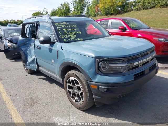 Aukcja sprzedaży 2021 Ford Bronco Sport Big Bend, vin: 3FMCR9B63MRB22877, numer aukcji: 12705150