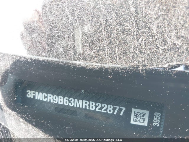 12705150 :رقم المزاد ، 3FMCR9B63MRB22877 vin ، 2021 Ford Bronco Sport Big Bend مزاد بيع