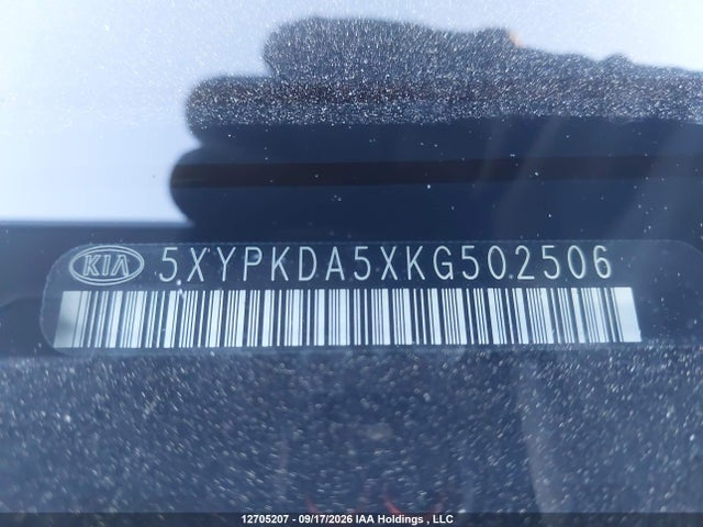5XYPKDA5XKG502506 KIA Sorento Sx/sxl
