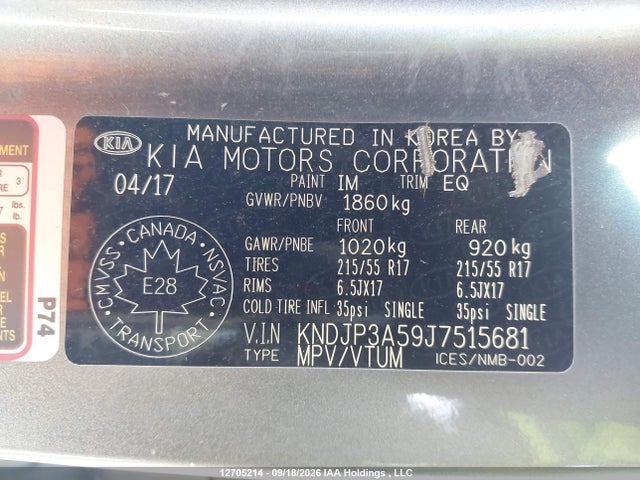 Продаж на аукціоні авто 2018 Kia Soul +, vin: KNDJP3A59J7515681, номер лоту: 12705214
