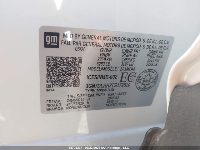 Chevrolet EQUINOX LT 2026 3GN7DLRR2TS179510 Image 9