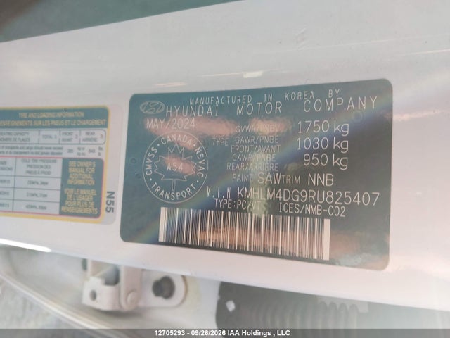 Продажа на аукционе авто 2024 Hyundai Elantra Essential, vin: KMHLM4DG9RU825407, номер лота: 12705293