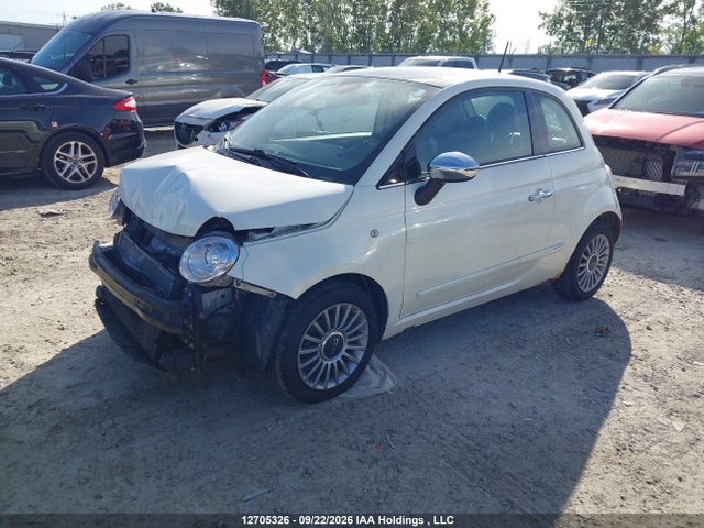 2014 Fiat 500 Lounge მანქანა იყიდება აუქციონზე, vin: 3C3CFFCR4ET190019, აუქციონის ნომერი: 12705326