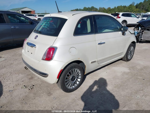 2014 Fiat 500 Lounge მანქანა იყიდება აუქციონზე, vin: 3C3CFFCR4ET190019, აუქციონის ნომერი: 12705326