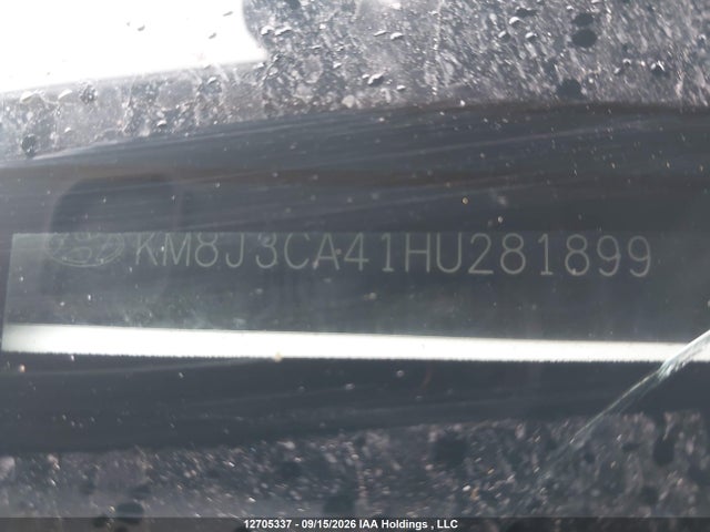 2017 Hyundai Tucson Premium მანქანა იყიდება აუქციონზე, vin: KM8J3CA41HU281899, აუქციონის ნომერი: 12705337