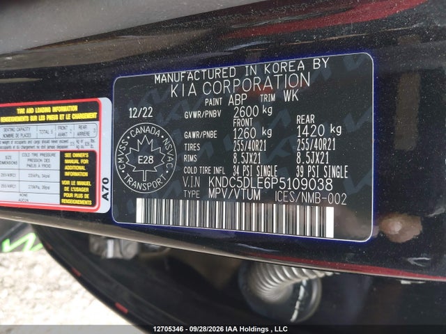 KIA Ev6 Gt 2023 KNDC5DLE6P5109038 Image 9