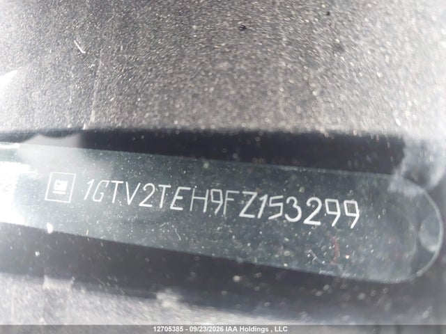 2015 Gmc Sierra 1500 მანქანა იყიდება აუქციონზე, vin: 1GTV2TEH9FZ153299, აუქციონის ნომერი: 12705385