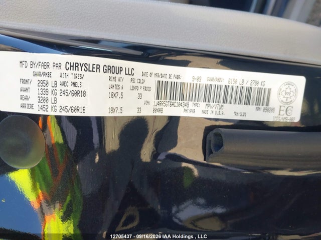 Auction sale of the 2010 Jeep Grand Cherokee Limited, vin: 1J4RR5GT6AC104349, lot number: 12705437