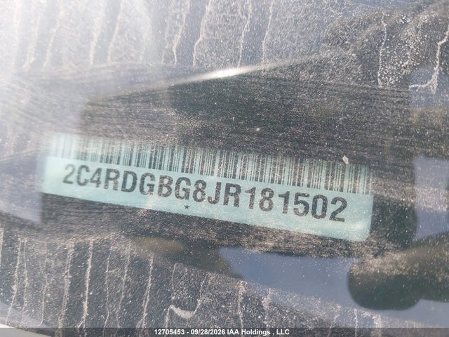 Продажа на аукционе авто 2018 Dodge Grand Caravan, vin: 2C4RDGBG8JR181502, номер лота: 12705453