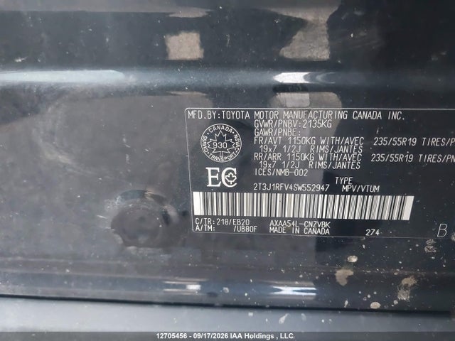 12705456 :رقم المزاد ، 2T3J1RFV4SW552947 vin ، 2025 Toyota Rav4 Adventure/trd Off Road مزاد بيع