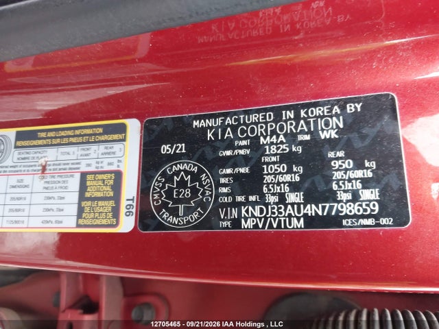 KIA SOUL EX 2022 KNDJ33AU4N7798659 Image 9