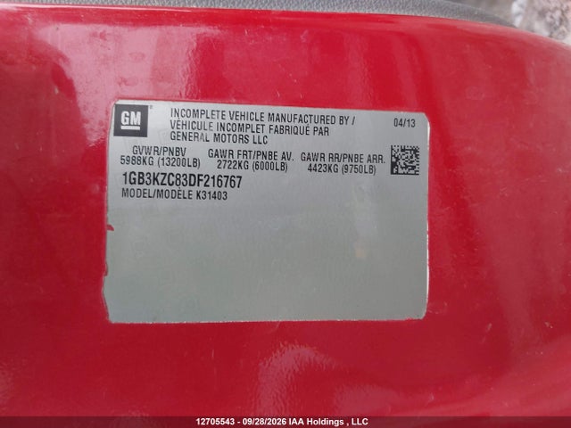 Aukcja sprzedaży 2013 Chevrolet Silverado K3500, vin: 1GB3KZC83DF216767, numer aukcji: 12705543