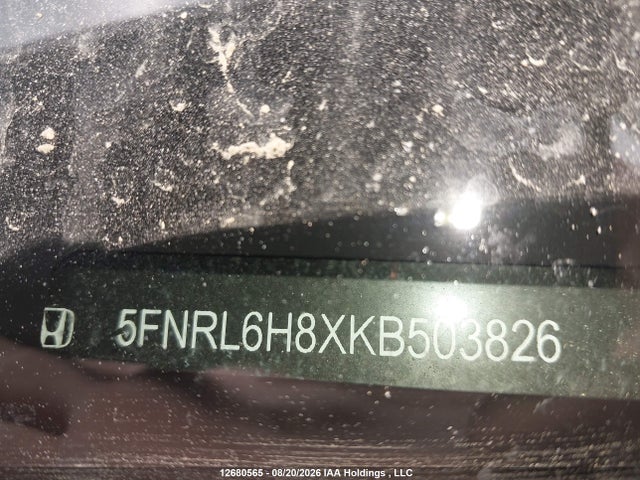 Продажа на аукционе авто 2019 Honda Odyssey Touring, vin: 5FNRL6H8XKB503826, номер лота: 12680565