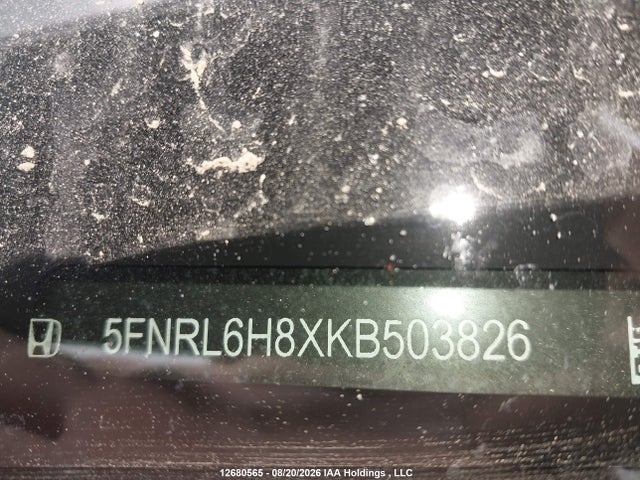 Продажа на аукционе авто 2019 Honda Odyssey Touring, vin: 5FNRL6H8XKB503826, номер лота: 12680565