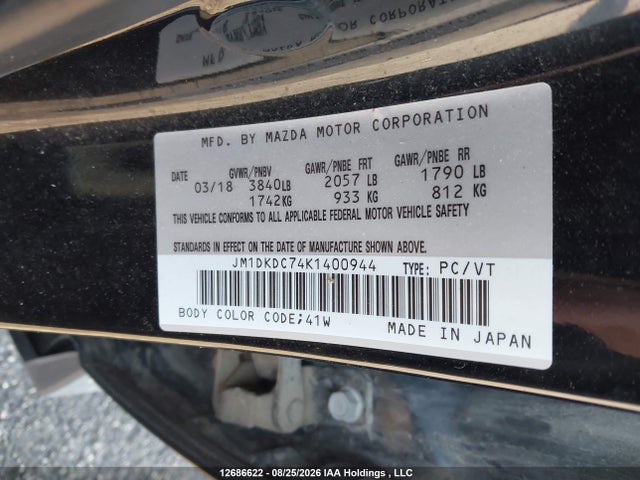 JM1DKDC74K1400944 Mazda Cx-3 Gs