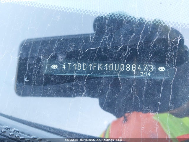 Aukcja sprzedaży 2013 Toyota Camry Hybrid/le/xle, vin: 4T1BD1FK1DU086473, numer aukcji: 12705554