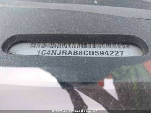 12705573 :رقم المزاد ، 1C4NJRAB8CD594227 vin ، 2012 Jeep Patriot مزاد بيع