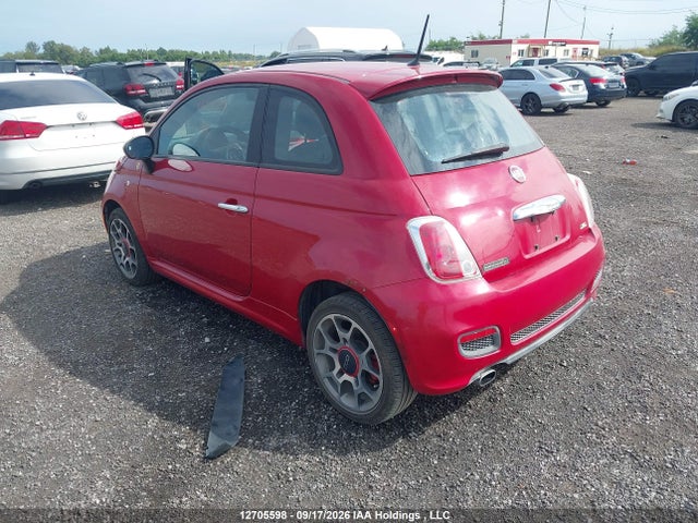 2013 Fiat 500 Sport მანქანა იყიდება აუქციონზე, vin: 3C3CFFBR2DT542546, აუქციონის ნომერი: 12705598