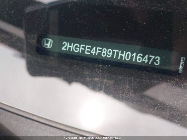 12705640 :رقم المزاد ، 2HGFE4F89TH016473 vin ، 2026 Honda Civic مزاد بيع