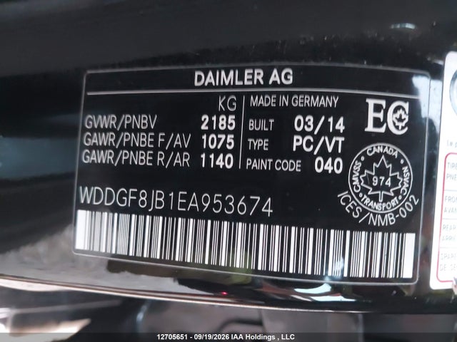 Продаж на аукціоні авто 2014 Mercedes-benz C 350 4matic, vin: WDDGF8JB1EA953674, номер лоту: 12705651