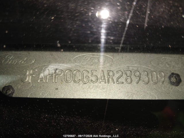 12705687 :رقم المزاد ، 3FAHP0CG5AR289309 vin ، 2010 Ford Fusion Sel مزاد بيع