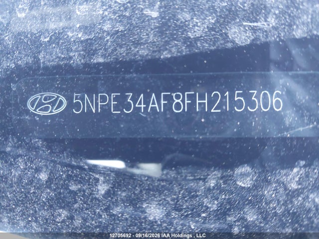 12705692 :رقم المزاد ، 5NPE34AF8FH215306 vin ، 2015 Hyundai Sonata Sport/limited مزاد بيع