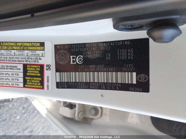 12705707 :رقم المزاد ، 4T1K61BK3PU081361 vin ، 2023 Toyota Camry Xse مزاد بيع