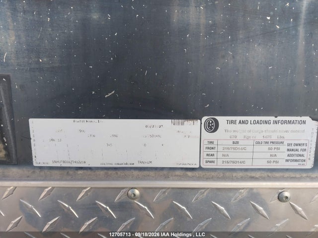 Продаж на аукціоні авто 2007 Forest River Blazer Cargo Trailer, vin: 5NHUTB0167T412216, номер лоту: 12705713