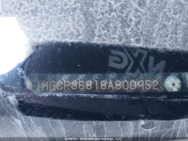 Продаж на аукціоні авто 2008 Honda Accord Exl, vin: 1HGCP36818A800952, номер лоту: 12705721