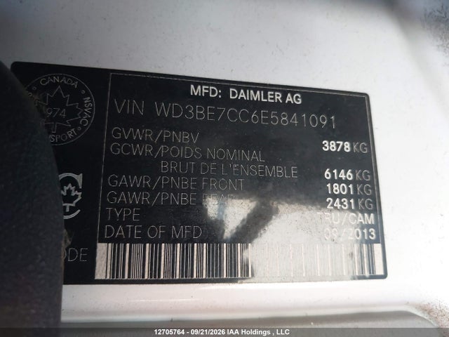 WD3BE7CC6E5841091 Mercedes-Benz Sprinter 2500 Standard Roof V6