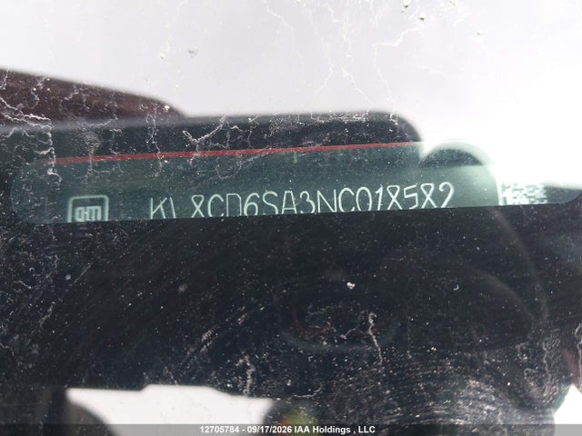 12705784 :رقم المزاد ، KL8CD6SA3NC018582 vin ، 2022 Chevrolet Spark 1lt مزاد بيع