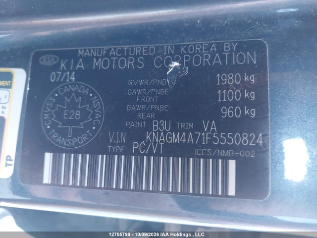 KIA Optima 2015 KNAGM4A71F5550824 Image 18