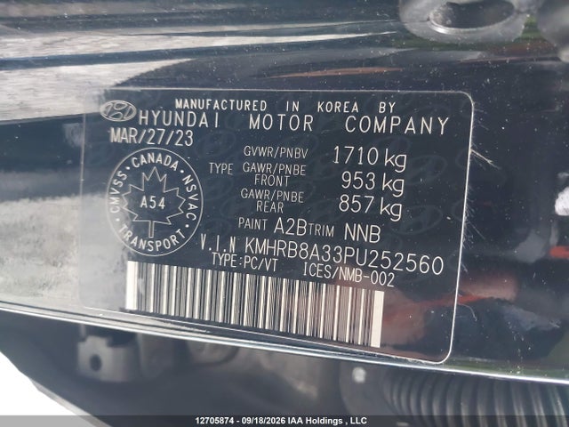 Hyundai Venue Essential 2023 KMHRB8A33PU252560 Image 9