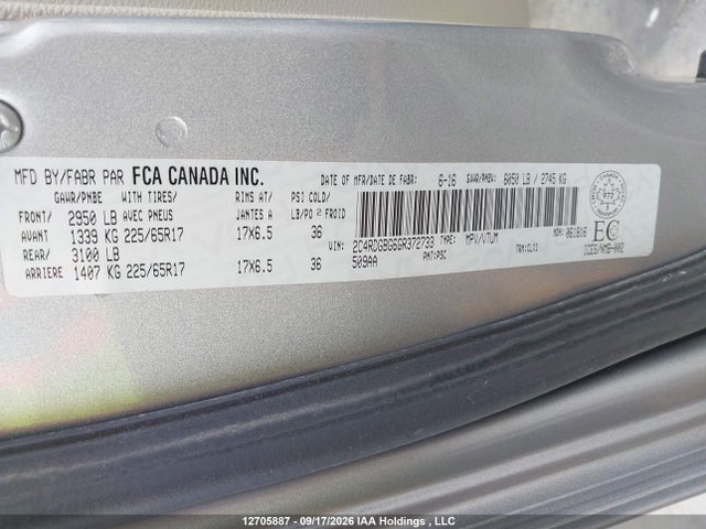 Продажа на аукционе авто 2016 Dodge Grand Caravan Se/sxt, vin: 2C4RDGBG6GR372733, номер лота: 12705887