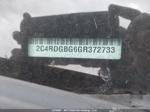Продажа на аукционе авто 2016 Dodge Grand Caravan Se/sxt, vin: 2C4RDGBG6GR372733, номер лота: 12705887
