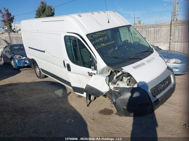 2020 Ram Promaster 2500 High Roof 159 In. Wb მანქანა იყიდება აუქციონზე, vin: 3C6TRVDG9LE109938, აუქციონის ნომერი: 12705906