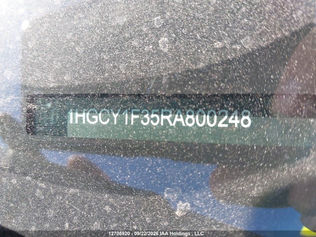 Aukcja sprzedaży 2024 Honda Accord Ex, vin: 1HGCY1F35RA800248, numer aukcji: 12705920
