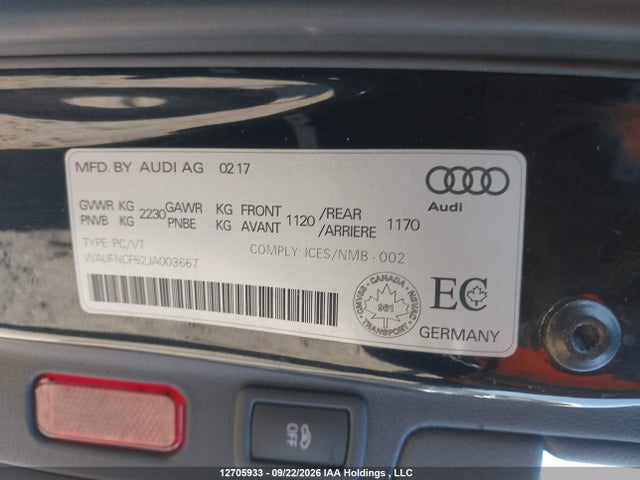 2018 Audi A5 2.0t Technik მანქანა იყიდება აუქციონზე, vin: WAUFNCF52JA003667, აუქციონის ნომერი: 12705933