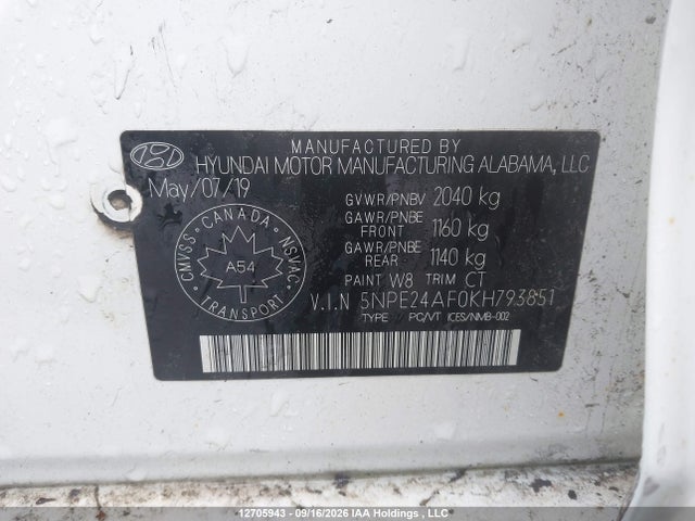 Hyundai SONATA SE 2019 5NPE24AF0KH793851 Image 20