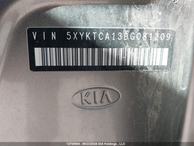 Aukcja sprzedaży 2011 Kia Sorento Lx, vin: 5XYKTCA13BG081209, numer aukcji: 12705944